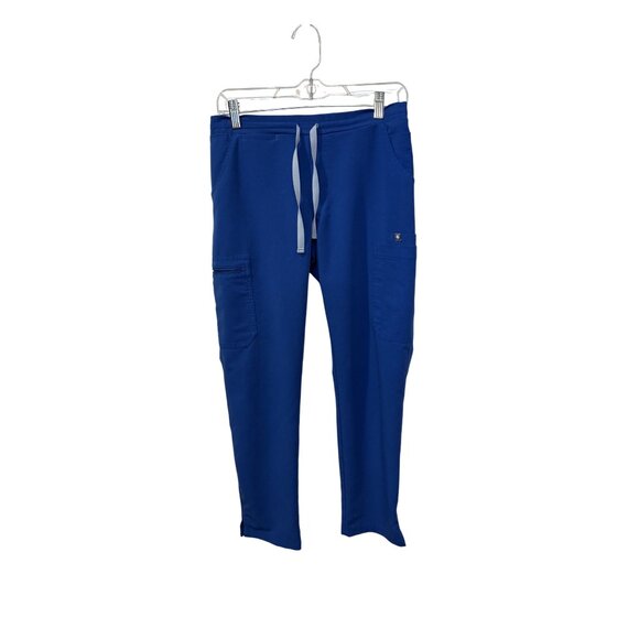 Figs Royal Blue Yola scrub Pants With Elastic Waist & Multiple Pockets small - Picture 1 of 5